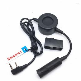 Walkie Talkie Z-Tactical Round Big P Military Adapter K Plug 2pins For Baofeng 888s UV5R UV82 Wouxun TYT LINTON Etc Radios