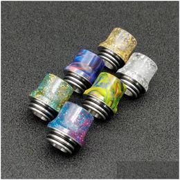 Zubehör Epoxidharz mit Ss Drip Tips 810 Tip Moutiece für Standardgewinde Rauchen Wide Bore Dhs Drop Delivery Home Garden House Dh0Do