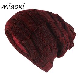 Beanie/Skull Caps Hip Hop Fashion Adult Winter Skullies Beanies For Men Warm Casual Hat Knitted Unisex Solid Gorros Women Woollen Hats 231109