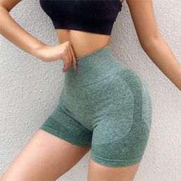 Gym Clothing 2023 Womens Seamless Fitness Shorts High Waist Belly Breathable Stretch Yoga Female Sports Leggings Running -40