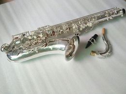 New silvering YTS-875EX B-flat professional Tenor saxophone all-silver made the most comfortable feel tenor sax jazz instrument with case accessories