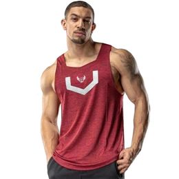 Men's Tank Tops Men Workout casual Fashion O-Neck sleeveless tank top Gyms Fitness Bodybuilding Black vest Summer cool quick-drying Top 230410
