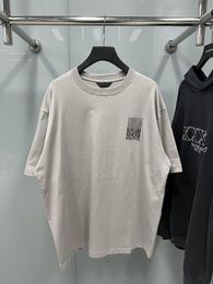 Luxury Brand Bale Oversized nc T-shirts ia Casual Letter Barcode Printed T-shirt Men Tee Loose Couple T-shirt