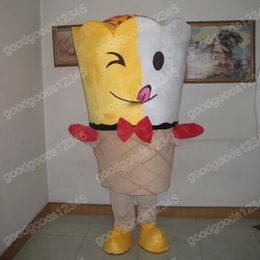 Adult Size cute ice cream Mascot Costumes Christmas Halloween Fancy Party Dress Cartoon Character Carnival Xmas Advertising Birthday Party Costume Unisex Outfit