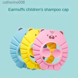 Shower Caps Hot Baby Shampoo Artifact Baby Child Waterproof Ear Protector Child Bath Toddler Shampoo Shower Cap Adjustable Child Shower CapL231110