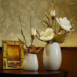 Decorative Flowers Chinese Imitation Flower Magnolia Suit Artificial Ornament Bouquet Plastic Indoor Living Room Decoration