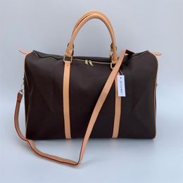 2019 new fashion men women travel bag duffle bag brand designer luggage handbags large capacity sport bag 54CM serial number lock2064