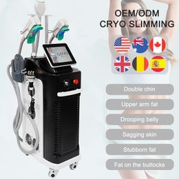 HIEMT RF Cryo Slimming Machine 7 Handles Cryotherapy 360 Cryolipolysis Cryotherapy Body Slimming Skin Tightening Fat Reduction Beauty Slimming Machine