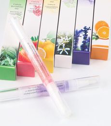 Nail Moisturize Nutrition Oil Pen Brushes AntiDead Skin Barb Cuticle Activator Fruit Floral Care Soften Pen Nails Isolation Essen6836426