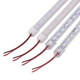 DC12V 0.5m 5050 SMD LED Rigid Strip Lights Bar 36leds Hard Article Lamp smd5050 Non-waterproof Strips Lights WW/CW 12 Volts CE