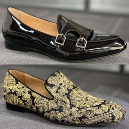Designer formella skor män klär skor lyxig bröllopsfest sko hög kvalitet största 48 no498