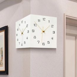 Wall Clocks Art Decoration Clock Living Room Elegant Home Pieces Classic Hands Number Modern White Relojes Pared Decor