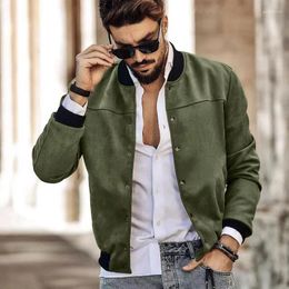 Men's Jackets Vintage Suede Leather Mens Streetwear Motorcycles Biker Slim Fit Coats Patchwork Stand Collar Zipper Men Jacket