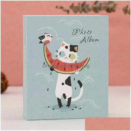 Albums Books Albums Books 100 Pockets 6 Inch P O Album Cat Fish Picture Storage Frame For Kids Children Gift Scrapbooking Case Drop Otn8Y