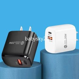 Fast Quick Charging 20W USB C PD type c Wall Charger Eu US UK Power Adapters For Iphone 13 14 15 11 12 Samsung Xiaomi B1