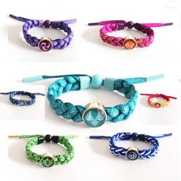 Link Bracelets Genshin Impact Luminous Bracelet Fashionable Simple Retro Niche Ins Style Woven Hand Rope Zhejiang Jewellery