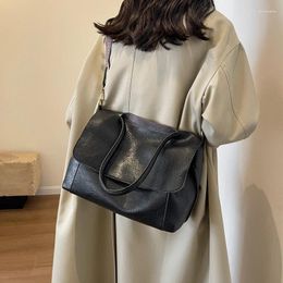 Evening Bags Designer Women Handbag Simple Large Capacity Shoulder For 2023 Casual Tote PU Leather Messenger Bag Female Briefcase