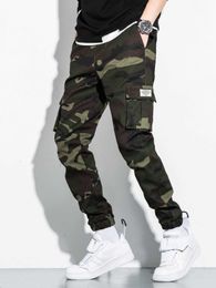 Men's Pants Men Camo Print Flap Poet Cargo Pants Z0410