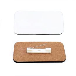Other Office & School Supplies Wholesale Sublimation Mdf Name Tags Office Supplies Blanks Badge For Work Diy Personalised Card Drop De Dhkrm