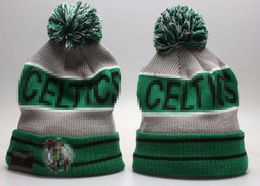 Men's Caps Celtics Beanies Boston Beanie Hats All 32 Teams Knitted Cuffed Pom Striped Sideline Wool Warm USA College Sport Knit Hat Hockey Cap for Women's A9