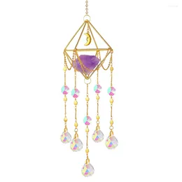 Garden Decorations Crystal Wind Chime Moon Dream Catchers Windbell Hanging Ornament Home Wall Decor