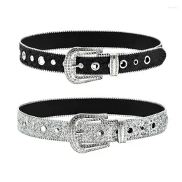 Belts Glitter Shiny Female Waist Belt Chain Luxury Sweet Fashion Crystal