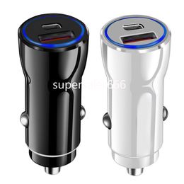 Dual Ports PD USb C Car charger QC3.0 38W 30W 12W Vehicle Car Chargers Auto Power Adapters For IPhone 11 12 13 14 15 Samsung xiaomi S1