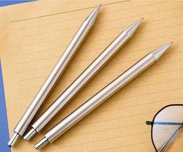 Stainless Steel Pen Click silver Custom Wedding gift diy Personalised logo epoxy resin glitter steels non clip metal pens dh1987