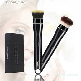 Makeup Brushes Portable Electric Makeup Brush 360 Rotating Cosmetic Foundation Powder Brushes USB Rechargeable with 2 Brush Heads Q231110