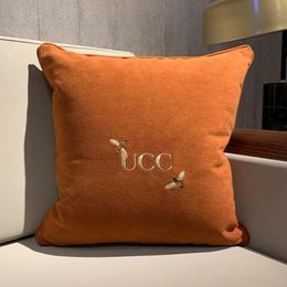 Designers High Quality Cushion Household Items Decorative Letter Printed Home Furnishings Women without Pillow Core Fashion