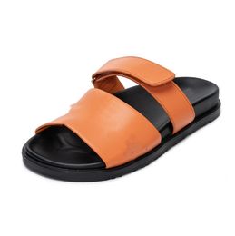 Simple Slippers Women's Summer Outdoor Letter Muffin Thick Bottom Velcro All-Match Sandals Women's Shoes