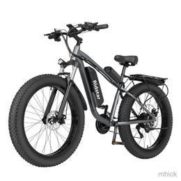 Bike Pedals E26 Electric Bike 26 Inch Fat Tyre Off Road Ebike 1000W 48V 14AH Powerful Mountain Electric Bicycle For Adults Cycling E BIKE M230411