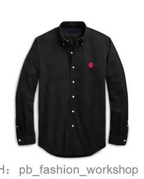 Ralphs Polo Laurens polo ralphs shirts Laurens shirts Designer Mens Casual Dress Big Horse Embroidery Business Clothes Long Sleeve Slim Lapel Tee 3 NDK4