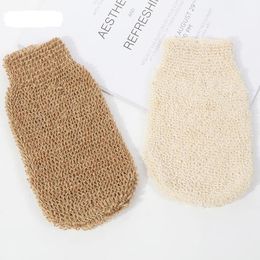 Peeling Exfoliating Gloves Shower Body Brush Jute Gloves Foaming Bath Towel Wipe Massage SN6871