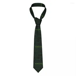 Bow Ties Deconstructed Binary Code Unisex Neckties Casual Polyester 8 Cm Wide Neck Tie For Men Accessories Gravatas Gift