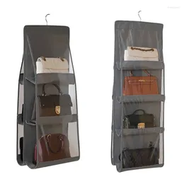 Storage Bags Handbag Hanging Organiser Transparent Wardrobe Closet Bag Door Wall Clear Sundry Shoe Hanger Pouch Accessories Stuff