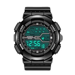 Wristwatches Men Fashion Waterproof Digital Male Men's Boy Lcd Stopwatch Date Rubber Sport Wrist Watch Relogio Masculino