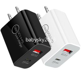 12W Dual Type C Wall Charger with Quick PD & usb wall plug C Connectivity for iPhone, Samsung, Huawei - EU/US Compatible
