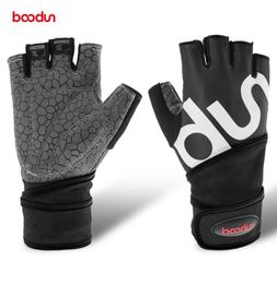 Boodun Men Women Half Finger Gym Gloves Crossfit Fitness Dumbbell Gloves Body Building Weight Lifting Wrist Sport Gloves for Muscu9935318