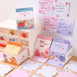 Notepads 200sheets milk cardboard box notepad fruit pad non adhesive note sticker scraper DIY stationery school supplies 230408