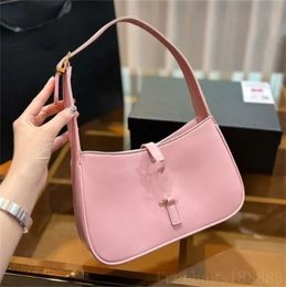 2023 Designer Shoulder Bag Underarm Bag Women's Baguette Leather Bag Hobo Handbag Pink Designer Bag Crocodile Print purse Black satchel Saddle Bag A012