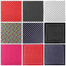 Neck Ties Boho Colourful Polka Dot Print Bandana Women Men Cycling Head Wraps Hip Hop Street Dance Sport Square Scarf JY07 21 Dropship