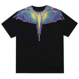 fashion brand mb short sleeve marcelo classic jersey burlon phantom wing t-shirt Colour feather lightning blade couple half t-shirtRL1H