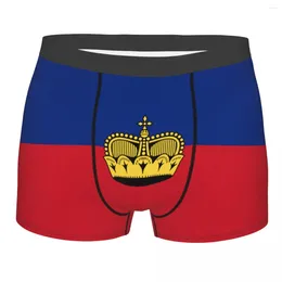 Underpants Men's Panties Liechtenstein Flag Style Male Man Short Boxer Underwear