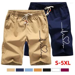 Men's Shorts Summer Casual Men Solid Colour Trousers Fitness Board Streetwear Drawstring Sports