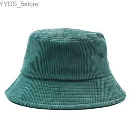 Wide Brim Hats Bucket Hats New Autumn Winter Retro Corduroy Bucket Hat Fashion Designer Streetwear Fisherman Caps Hats Beach Cap Outdoor Unisex Panama Hat YQ231110