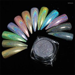 Nail Glitter 1 Box Mirror Rose Gold Silver Blue Purple Powder Shining UV Gel Art Chrome Pigment Decoration Tools