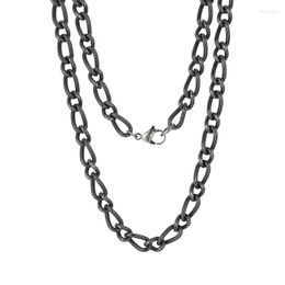 Chains 7mm 26'' Big 51g Heavy Stainless Steel Twist Oval Link Chain Necklace Charming Jewelry For Mens