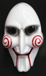 Electric Saw Mask Halloween Cosplay Party Saw Horror Movie Saw Billy Mask Jigsaw Puppet Adam Creepy Scary TY15374516969