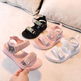 Sandals 2023 Fashion Crystal Girl Boys Summer Kid Princess Dress Shoes For Children'S Beach Shoe 3 4 5 6 7 8 9 10 11 12 13 Years